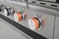 Preview: BBQ Hero Gasgrill 6-Brenner Ak Gussrost, 95x41 cm, mit Unterschrank, 915089